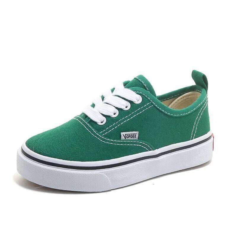 Children's Canvas Solid Color Leopard Chessboard Pattern Kids Fashion Sewing Thread Lace Up Non Slip Thick Sole Shoes Y260128