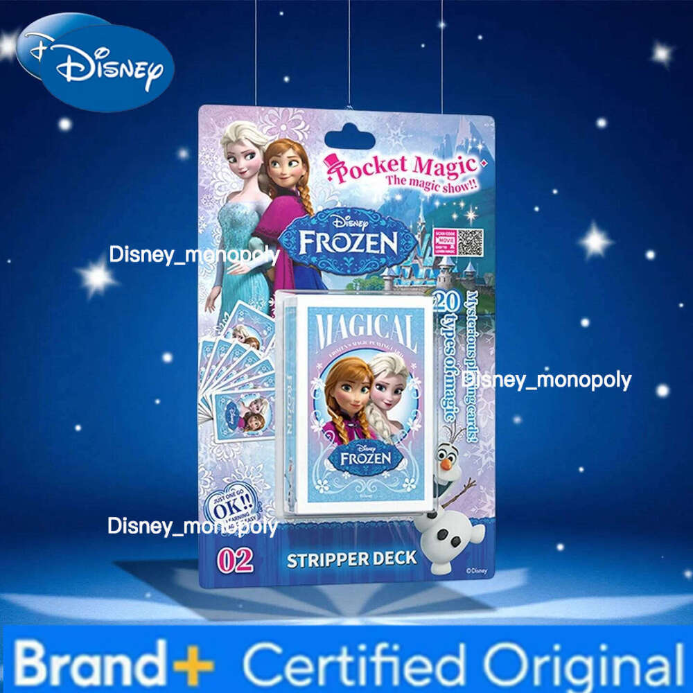 Disney 2 Styles Official Licensed Mickey Frozen Magic Playing Cards Christmas Party Trick Holiday Gift Fan H260129