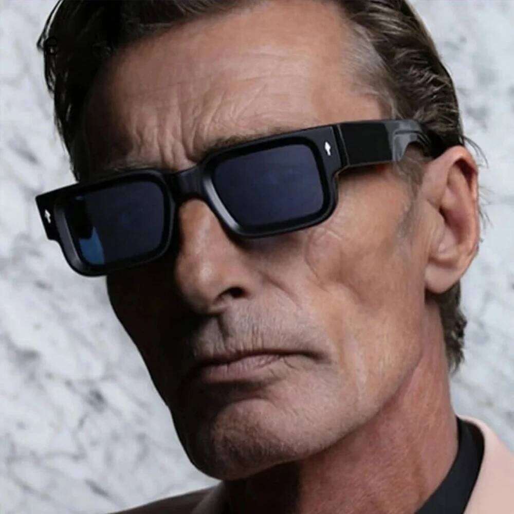 Retro Men Square Sunglasses For Women Vintage Luxury Rivet Designer Sun Glasses Fashion Arrow Shades UV400 Eyeglasses H260129