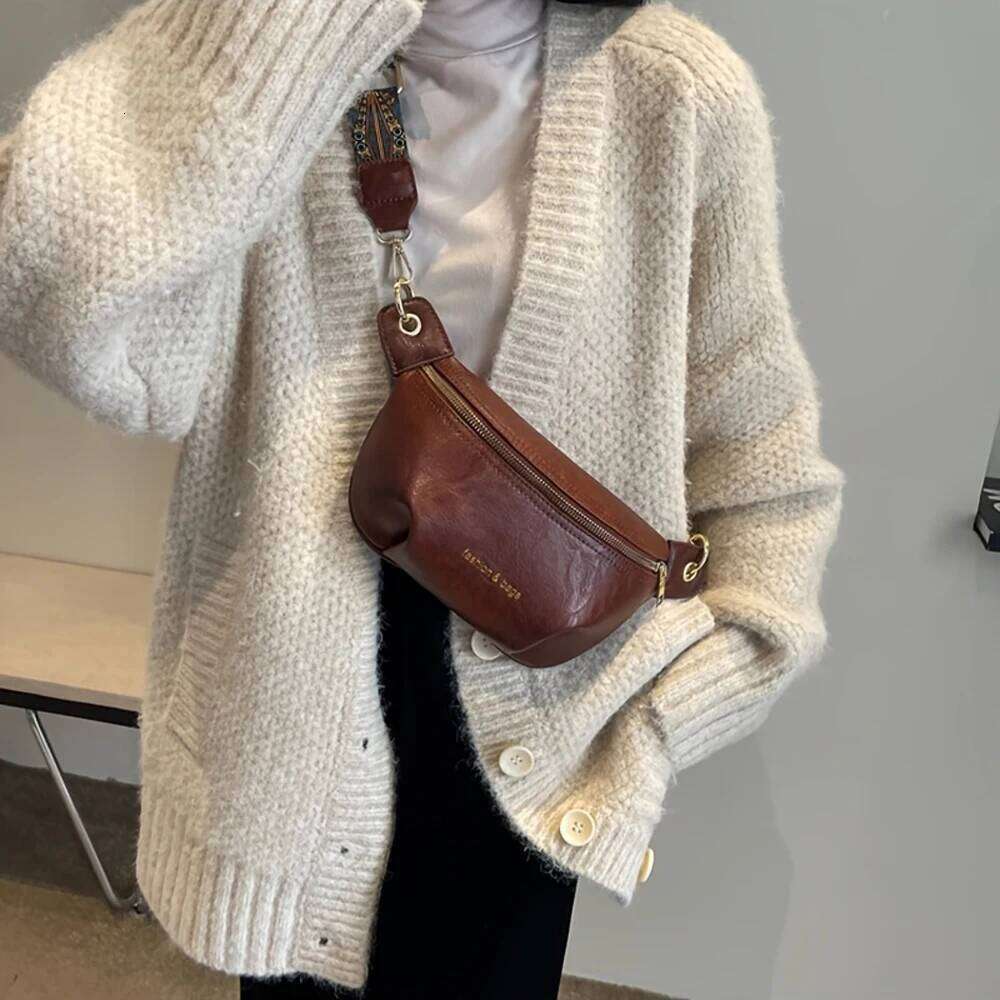 Fashionable New Simple and Stylish Women's Casual Chest Waist Bag, Single Shoulder Crossbody Bag