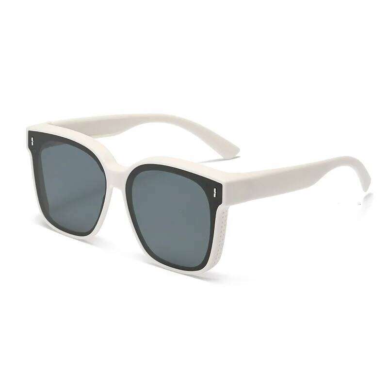 Fashion Square Polarized Sunglasses Cover Over Myopia Prescription Glasses Portable Men Women Vintage Fishing Driving Eyewear H260129