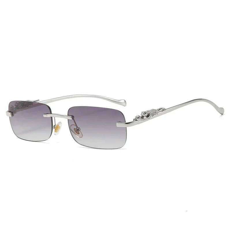 Vintage Square Sunglasses Men Women Brand Designer Retro Sun Glasses Male Female Fashion Small Frameless Gradient Oculos De Sol H260129