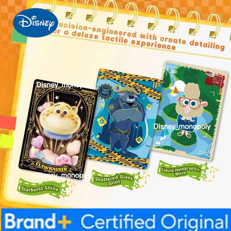 Disney Card.Fun Zootopia CCG Collection Official TCG Booster Pack with Foil Cards Anime Trading Card Game for Beginners Bestseller H260129