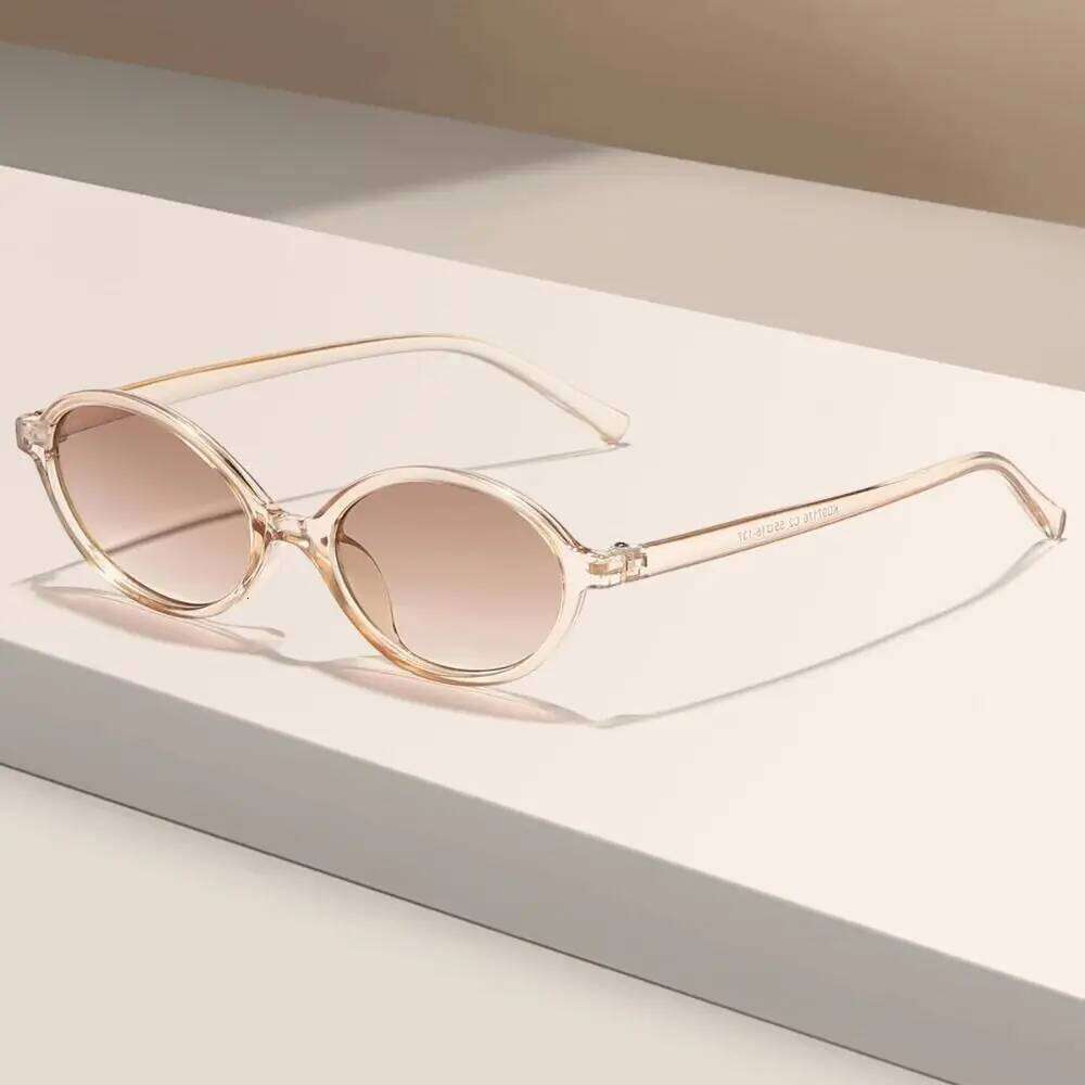 Sexy Small Oval Leopard Sunglasses Women Lovely Ins No Makeup Plain Frame Men Eyewear Cute Decorative Computer Glasses H260129