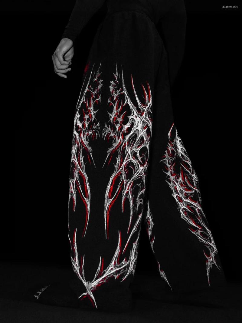 Men's Pants Breathedivinity American Style Trendy Sports Jogging Fitness Printed Casual Straight-Leg Trousers