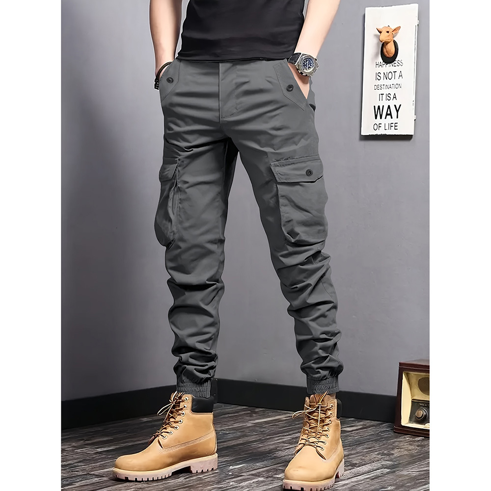 Free Shipping 2026 Men's American Techwear Cargo Pants, Functional Utility Trousers for Outdoor & Casual Wear, Spring Autumn All-Purpose Pants