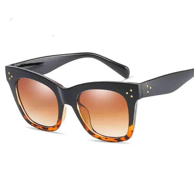 Luxury Rectangle Sunglasses Women Brand Designer PC Frame Gradient Lens Classic Rivet Shades Female Male Fashion Eyewear UV400 H260129