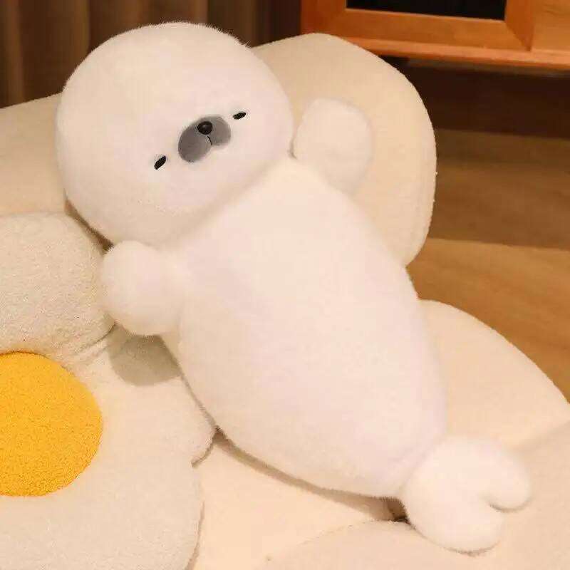 Latest Sleeping Seal Kawaii Stuffed Plush Toy Handmade Cartoon Anime Cute Pillow Children's Birthday Gift Fun Doll Y260128
