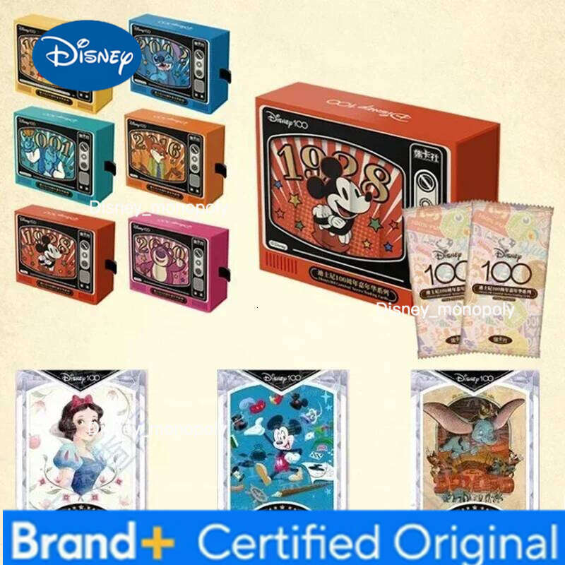 Disney Fun 100th Anniversary Carnival Commemorative Cards New Anime Peripherals Limited Collection Card Kids Toys Gift H260129 H260129