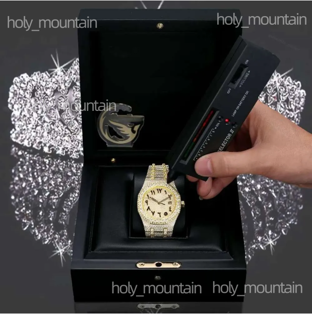 GRA mossinate watch mens and womens fashion trend Premium Quality Antique Fully Iced Out moisanite watch Clarity Diamond Watch for Men with iced out watch moissanite