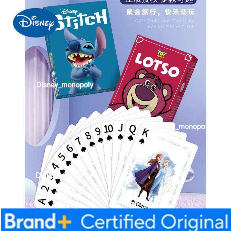 Disney Stitch Lots-o'-Huggin' Bear Playing Cards Poker Indoor Family Entertainment Board Games H260129