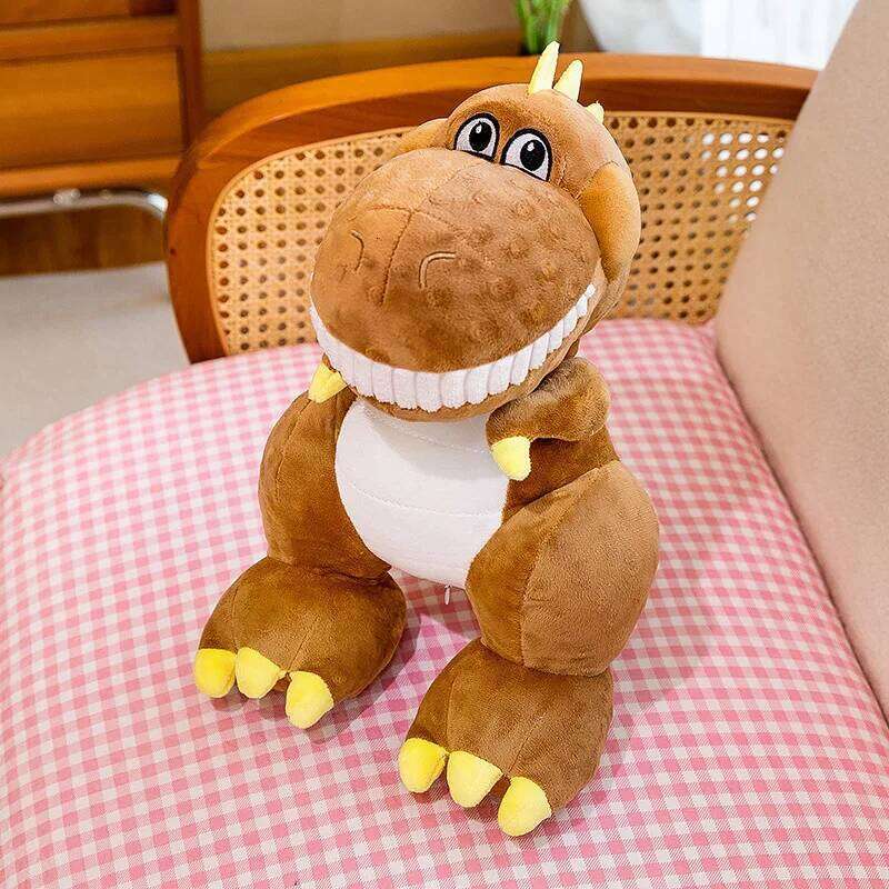 Cartoon bean beanie velvet dinosaur creative cute plush toy Tyrannosaurus rex doll foreign trade Y260128
