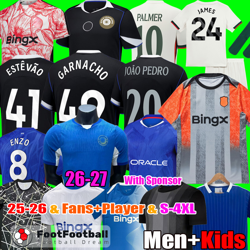S-4XL 25 26 27 GARNACHO Estevao JOAO PEDRO ENZO PALMER NETO CAICEDO Soccer Jerseys FC jersey 2026 JAMES Chelseaa 2027 BADIASHILE MUDRYK Football Shirt Men Kids Kit tops