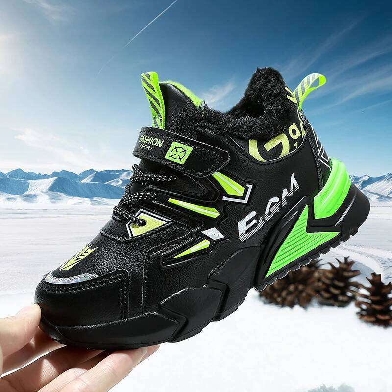 Children Sports Warm Comfort Daily Trendy Shoes Kids 2025 New Winter Cotton Sneakers for Boys Y260128