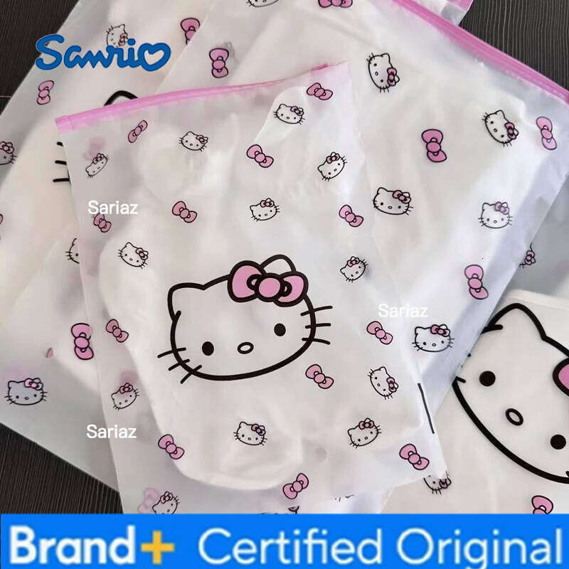 Sanrio Hello Kitty Sock Storage Underwear Organizer Divider Pouch Travel Clothing Zipper Bag for Business Trips H260129