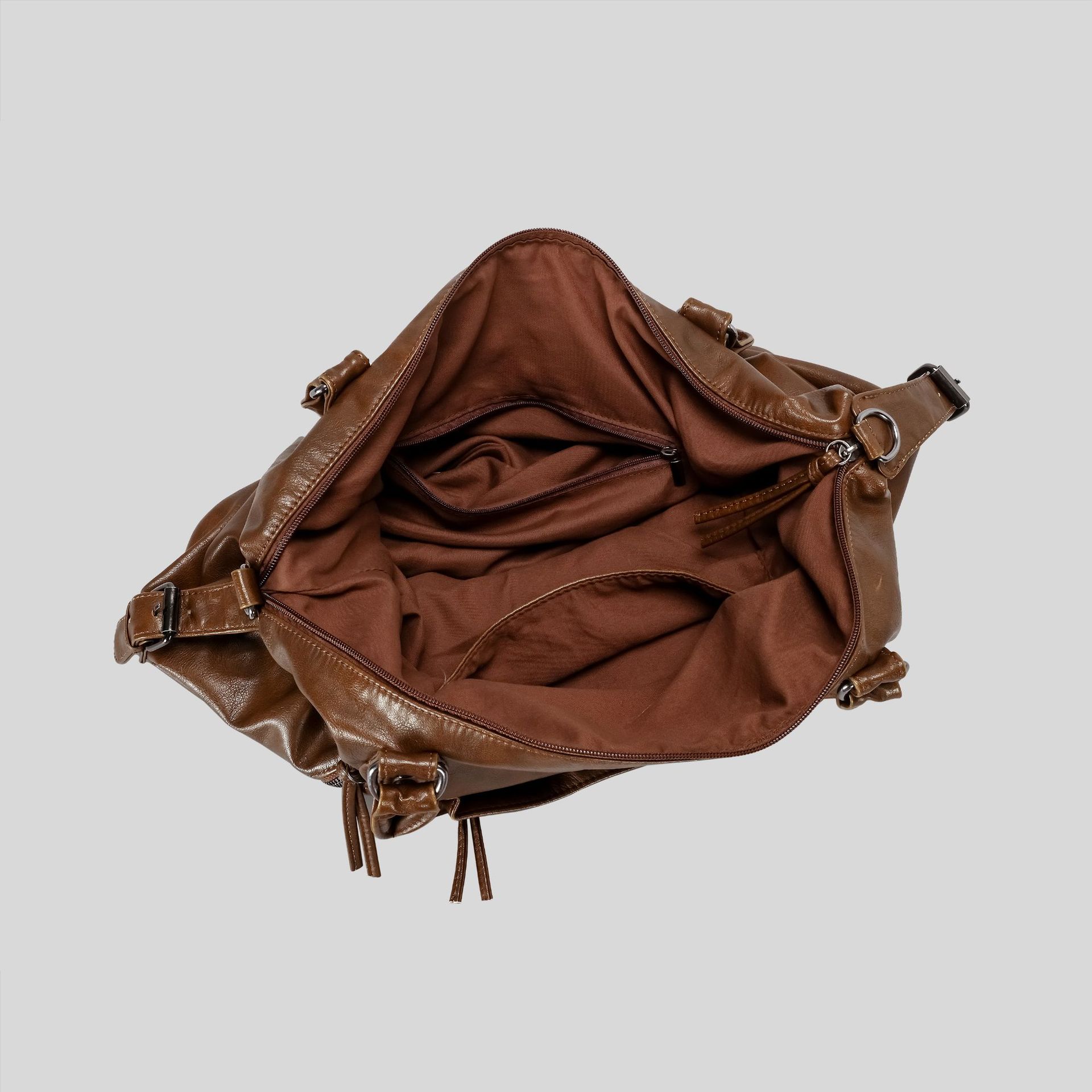 New style women's bag - retro and casual women's motorcycle tote bag made of soft leather, large capacity tote bag Z260129