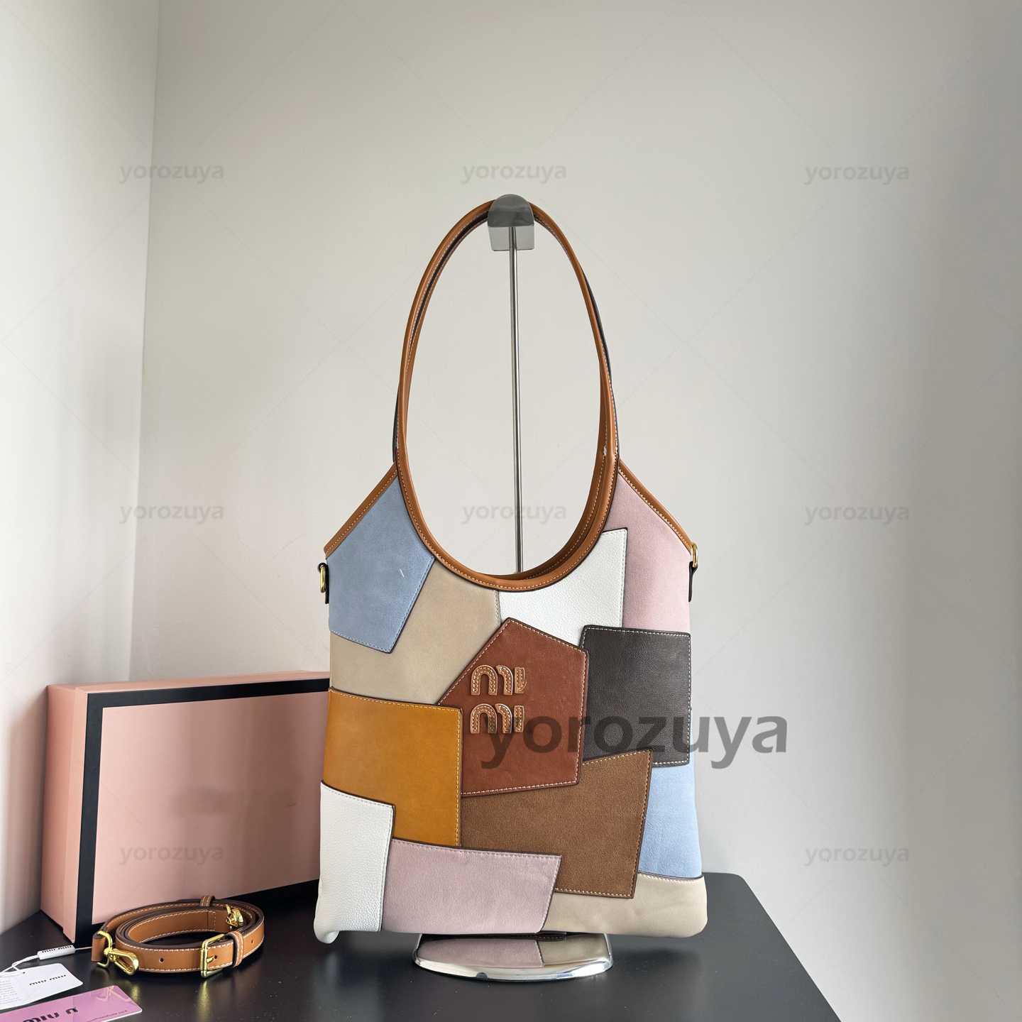 10a Luxury designer bag shoulder bag mm lvy beau arcadie bag leather patchwork bag tote bag crossbody bag for women vintage suede motorcycle handbag top quality