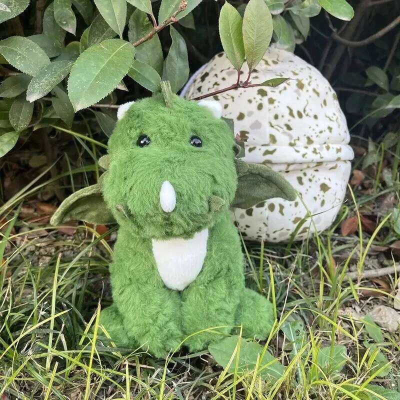 Green Plush with Wings 2in1 Dinosaur Egg and Cuddly Sleeping Doll Perfect Toys Birthday Christmas Gift Toy Y260128