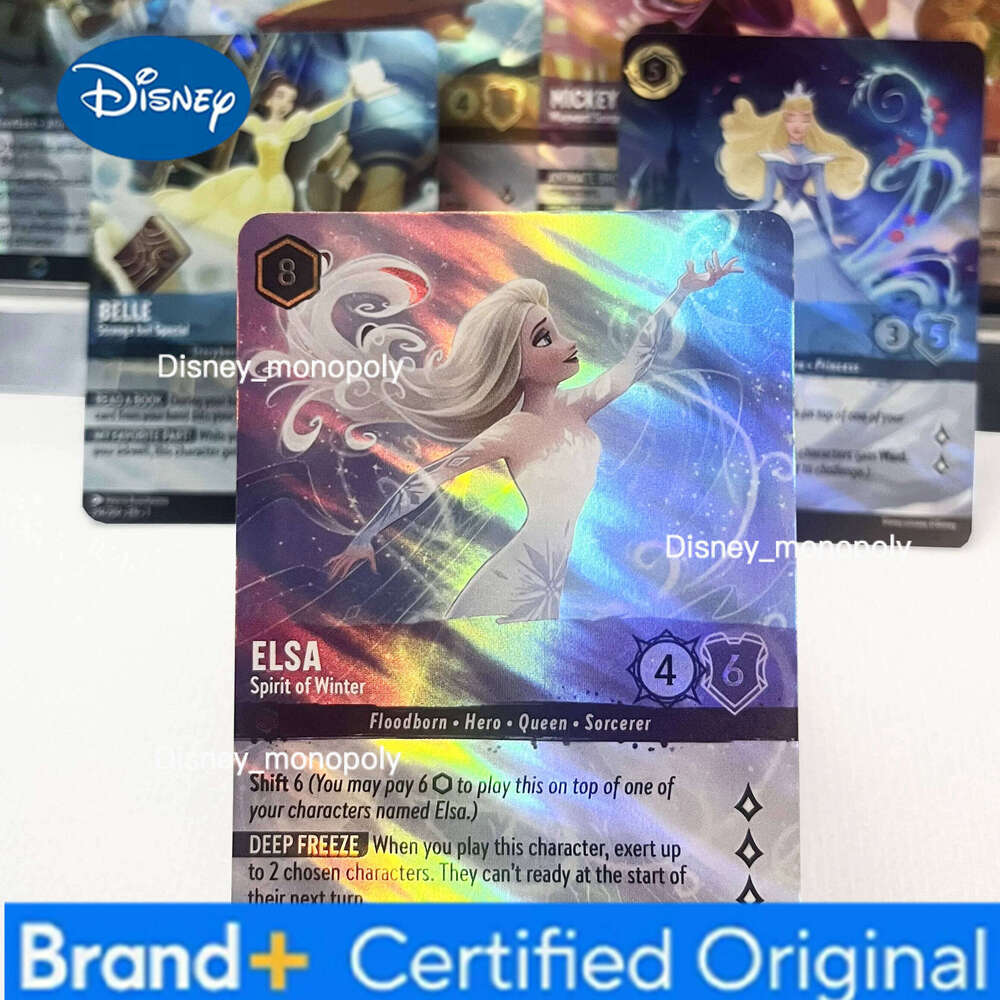 Disney The First Chapter elsa mickey mouse maui belle stitch tinker bell Enchanted English Lorcana proxy card tcg H260129