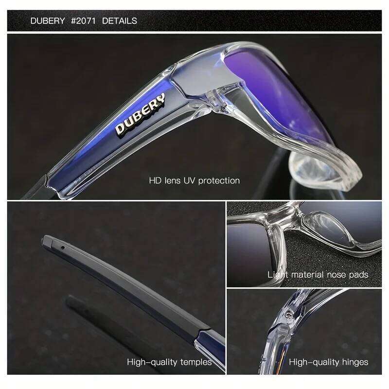 2026 DUBERY Polarized UV400 Protection Sunglasses For Men And Women 8 Colors Model 620 26Y0127