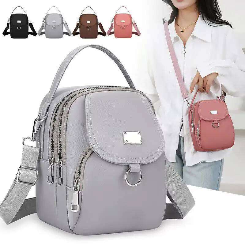 Small Size Oxford Fabric Crossbody Bag Single Shoulder Strap Suitable For Both Men And Women Versatile Zipper Bags XJ260129