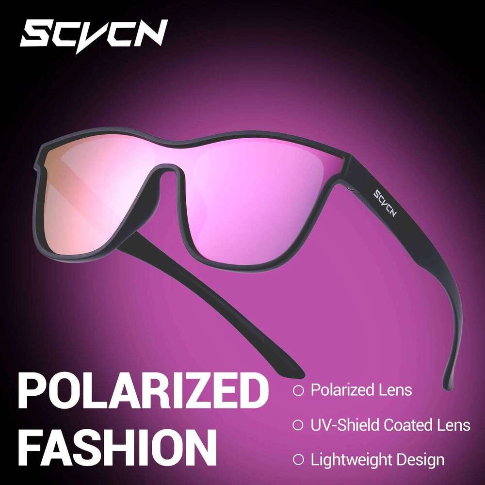 SCVCN Polarized Fishing Fashion Running Sports Sunglasses Outdoor Hiking Drive Casual Glasses MTB Cycling Glasess H260129