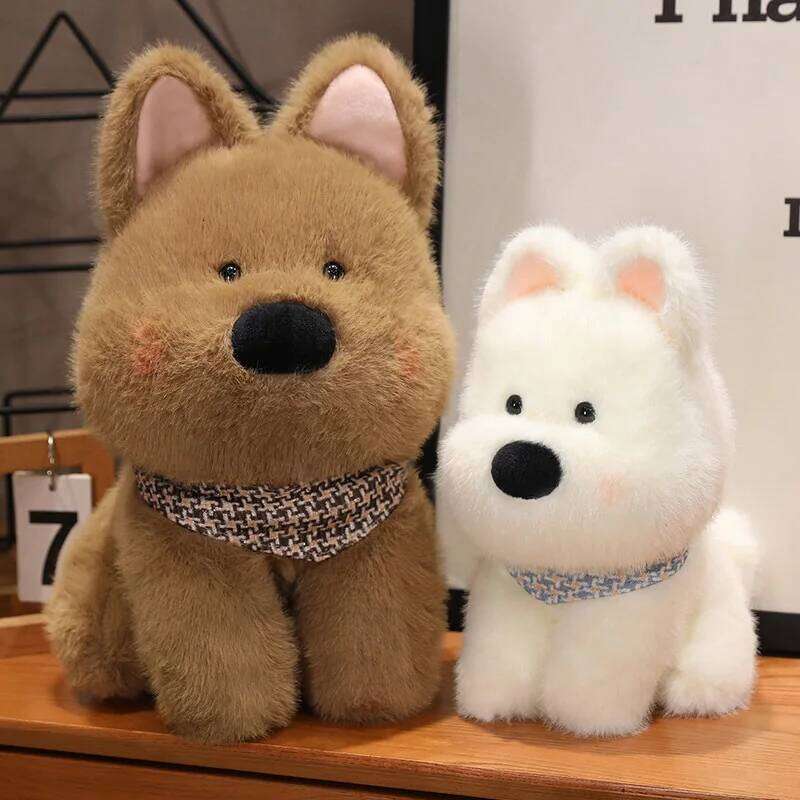 Internet celebrity cute West Highland puppy toy children's plush doll scribbled dog girl birthday gift Y260128