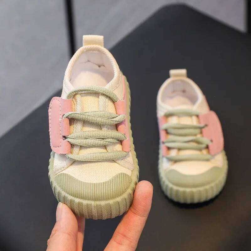 Casual Boys Girls Canvas Fashion Lightweight Soft Children's Flats Anti-slip Toddler Baby Shoes Kids Sneakers Y260128