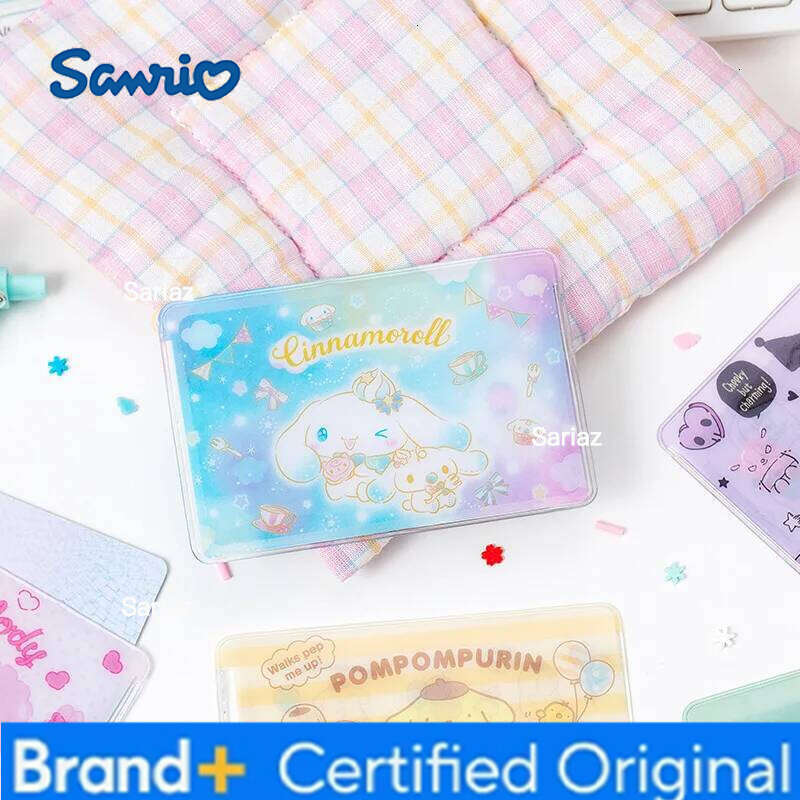 Sanrio 2025 New Kulomi Melody Laurel Pacha Dog Transparent Cute ID Bank Bus Student Card Holder H2601291