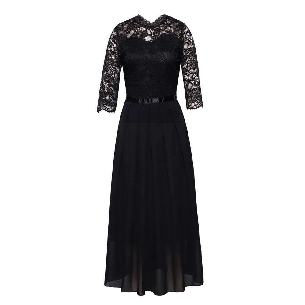 Independent Station Classic Hot-Selling European And American Style Cross-Border Women's Clothing Bridesmaid Lace Long Dress Evening Gown