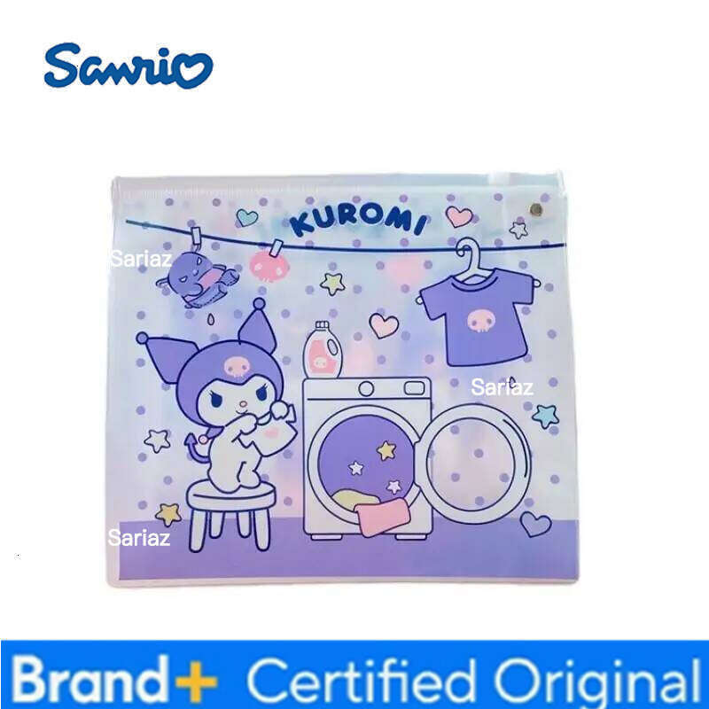 Sanrio 2Pcs Hello Kitty Pochacco Pvc Makeup Girls Travel Cosmetic Storage Double Sided Printing Convenient Tote Bag Portable H260129