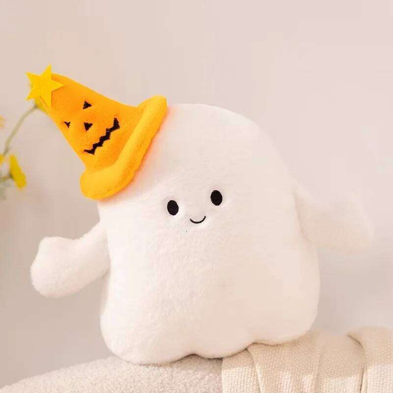 Latest Halloween Ghost Pumpkin Stuffed Plush Toy Handmade Cartoon Anime Cute Birthday Gift for Friends Fun Doll Y260128