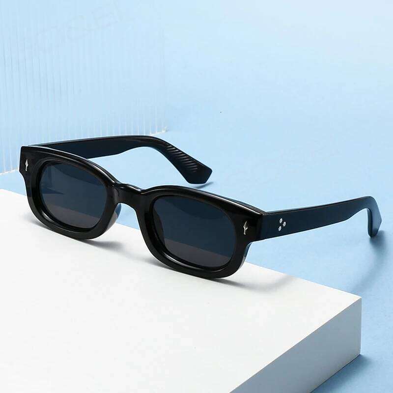 SO&EI Retro Small Square Candy Color Sunglasses Women Fashion Trending Rivets Men Leopard Sun Glasses Shades UV400 H260129