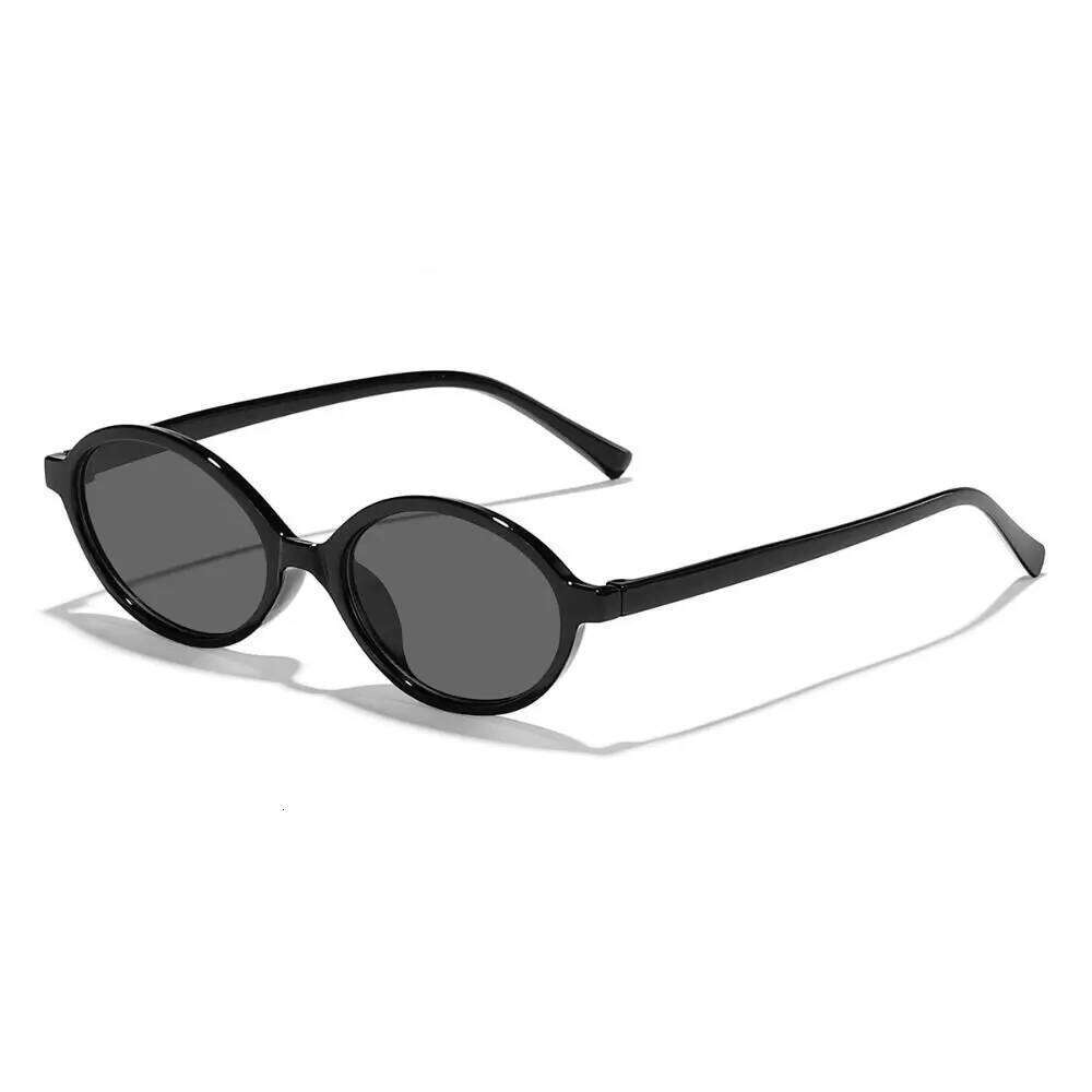 Sexy Small Oval Leopard Sunglasses Women Lovely Ins No Makeup Plain Frame Men Eyewear Cute Decorative Computer Glasses H260129
