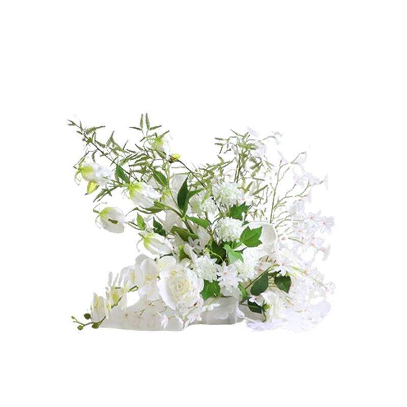 White flowers plants leaf Wedding Arch Decor Floral Arrangement Table Centerpieces Ball Party Event Hanging Corner Flowers decor Y260130