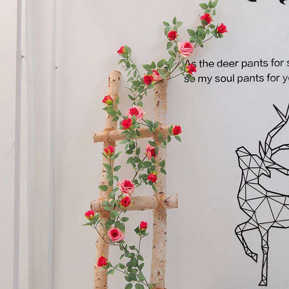 5.9 FT Artificial Rose Garland Fake Flower Vine for Wedding Home Party Garden Arrangement Decor Y260130