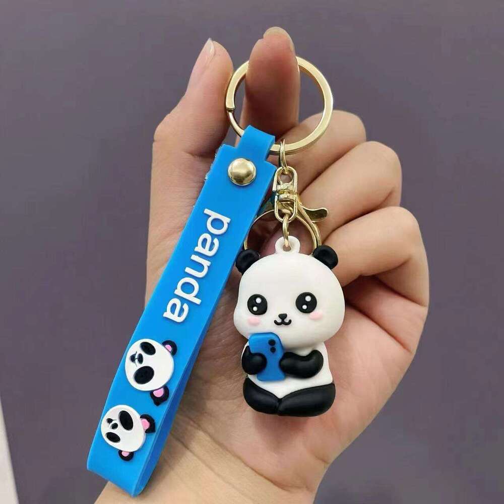 2026 Cute panda pendant from China, available in multiple colors to match with bags, keychains, and more