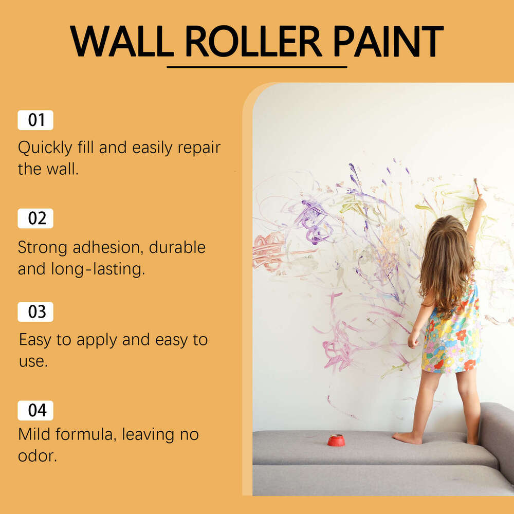 Jue-Fish Roller Peeling Cracks Nail Holes Paint Wall Repair Paste S260130