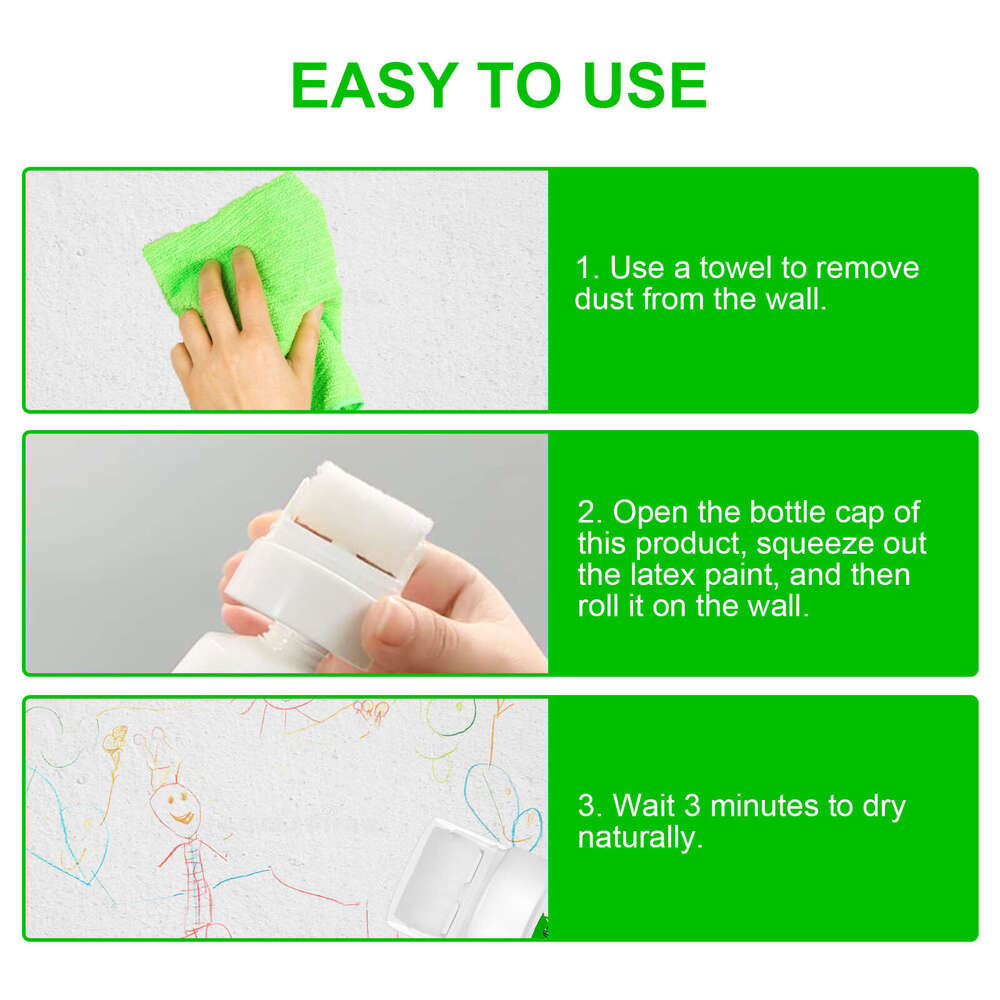 Jaysuing Roller Brush Household Wall Surface Covering Stain Graffiti Crack Repair Maintenance Renovation Paste S260130