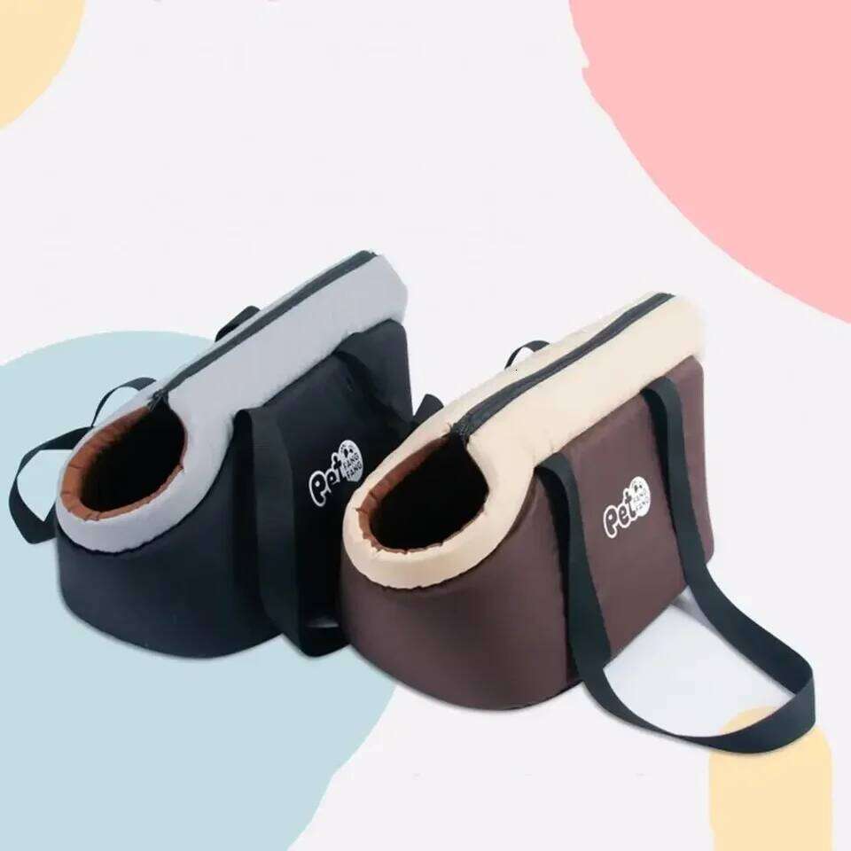 Portable Shoulder Handbag for Pet, Foldable Pet Dog Cat Bag, Oxford Cloth Outcrop, Breathable 26H0130