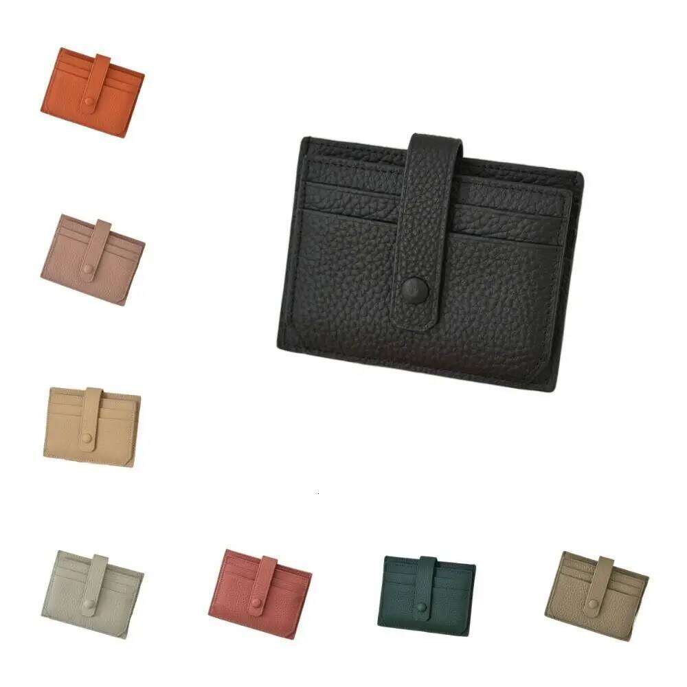 Vintage Multi-card Slot PU Leather Multi Pockets Credit Holder Change Storage Ultra Thin Card Wallet Women Z260130