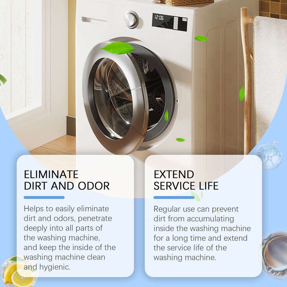 Jaysuing Cleaner Household Fully Automatic Washing Machine Stain Removal Drum Cleaning Descaling Effervescent Tablets S260130