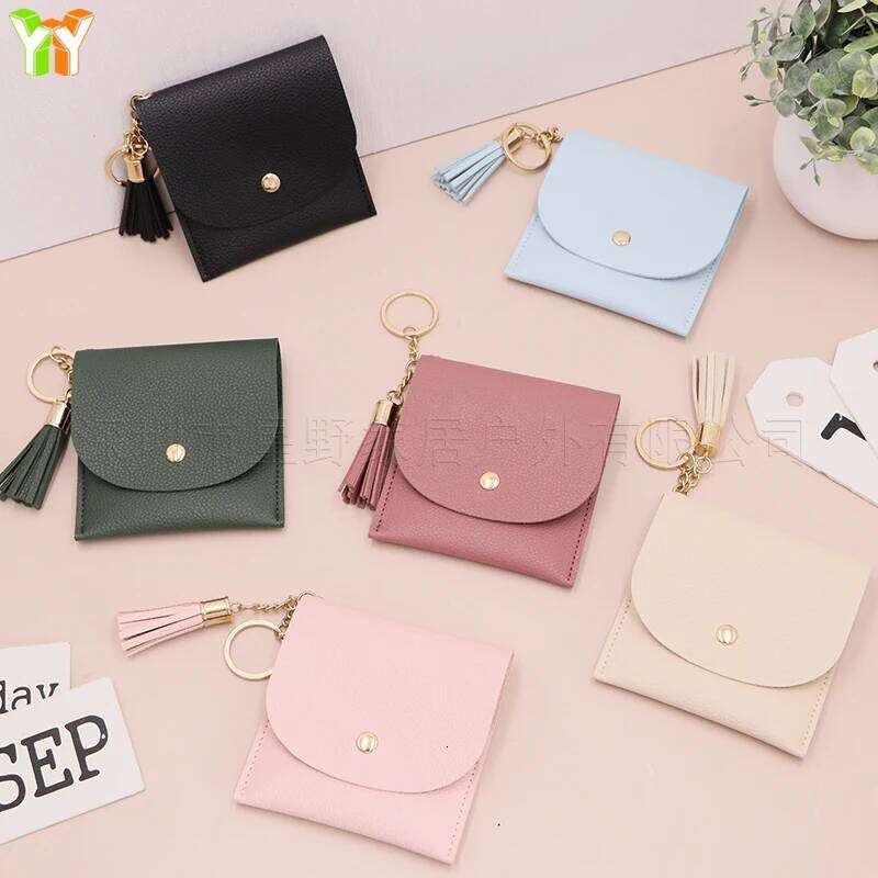 Women's Coin Purse Mini Card Holder Multiple Slots Simple Elegant Hardcoin Pouch For Change Management Z260130