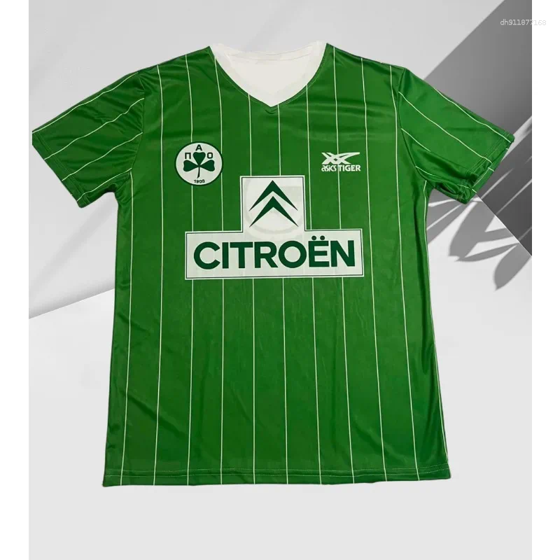 Men's T Shirts 1983-1984 Panathinaikos Home - D Printed Shirt Summer Quick Drying Men Colthing Tee