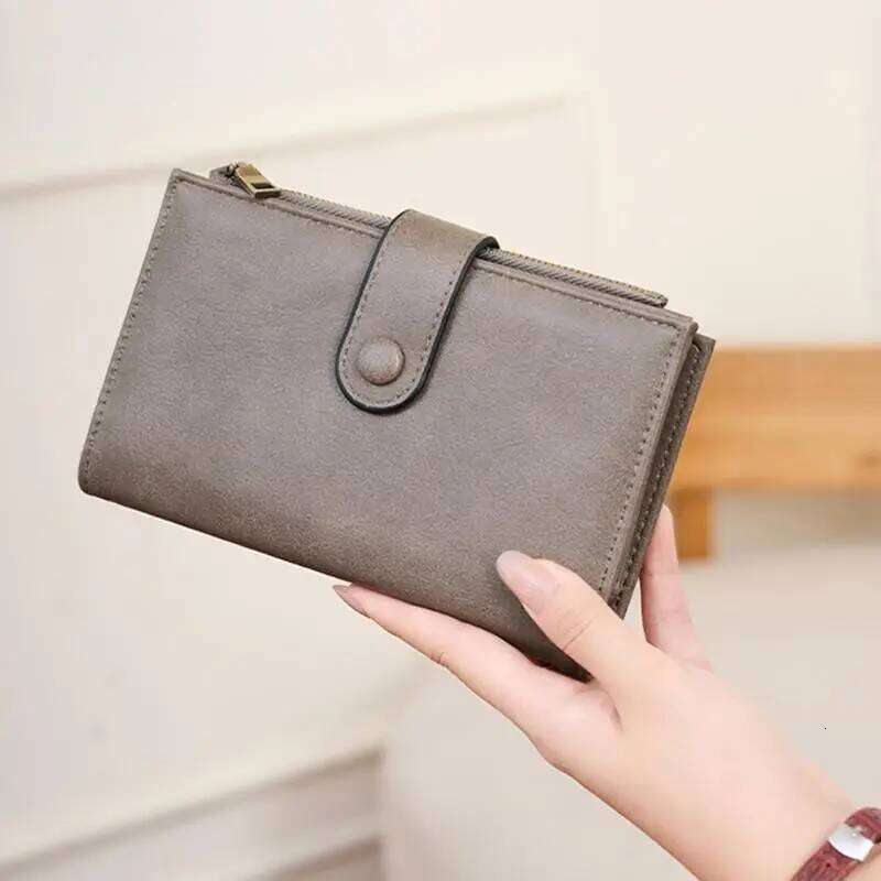 X90D Womens Wallet,Thin Rfids Blocking Leather Credit Card Holder Large Capacity Travel Wallet with Zippers Pocket Z260130