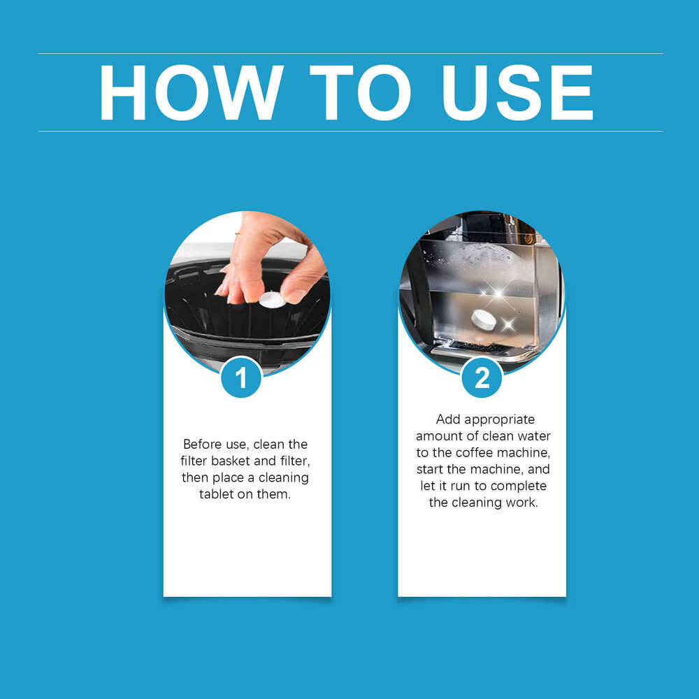 Jue Fish Coffee Machine Stain Removal Descaling Filter Household Universal Cleaning Tablets S260130