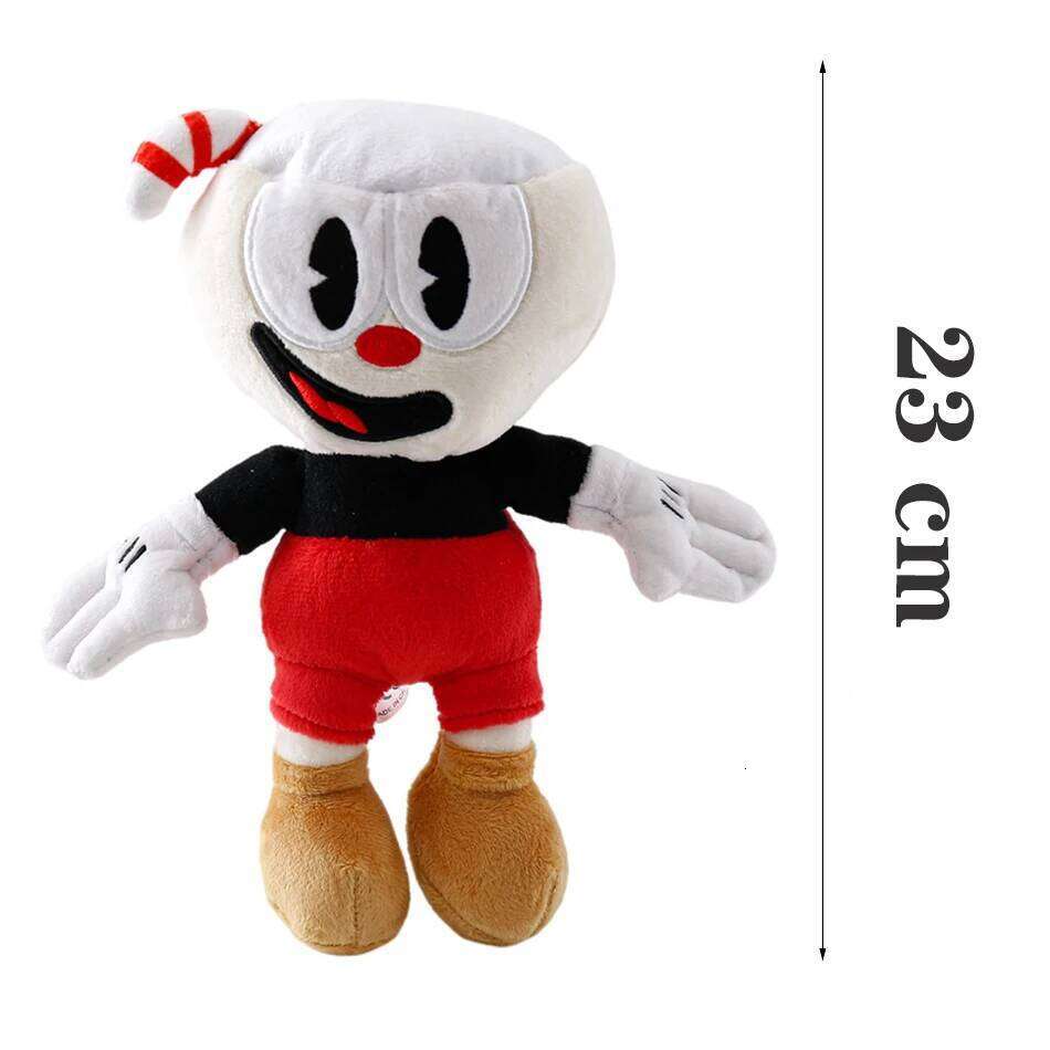 25cm Adventure Game Cuphead Toy Mugman The Devil Legendary Chalice Plush Dolls Toys for Children Gifts Christmas present Y260128