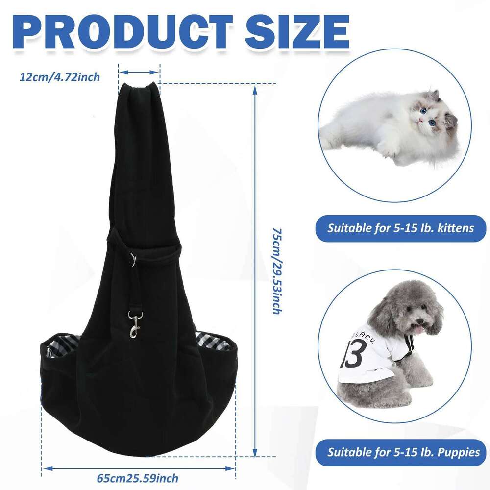 Dog Carrier Pet Sling Shoulder Bag Comfortable Portable Travel Crossbody Outdoor Cat Puppy Small Dogs Carrying Supplies 26H0130