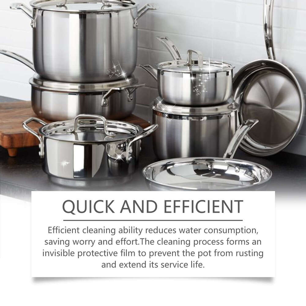 Jue-Fish Pot Bottom Grease Cleaner Degreasing Descaling Polishing Anti-Rust Cleaning Liquid S260130