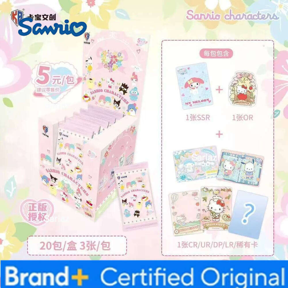 Sanrio KABAO Polaroid Heartbeat Wink Blind Box HelloKitty Cinnamoroll My Melody Kuromi Pochacco Collection Small Card Gift H260130